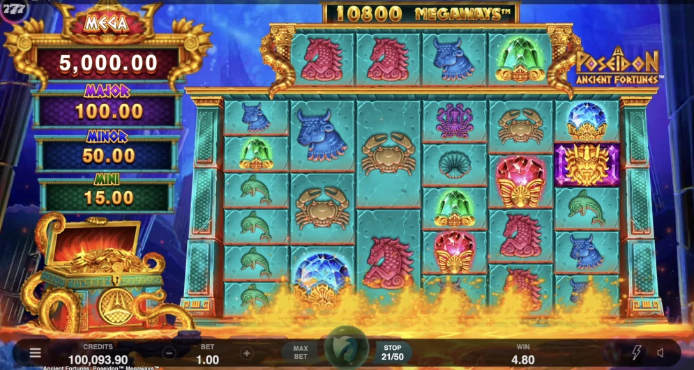 Ancient Fortunes Poseidon Megaways Slot