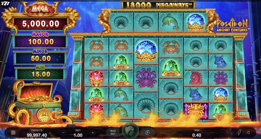 Ancient Fortunes Poseidon Megaways