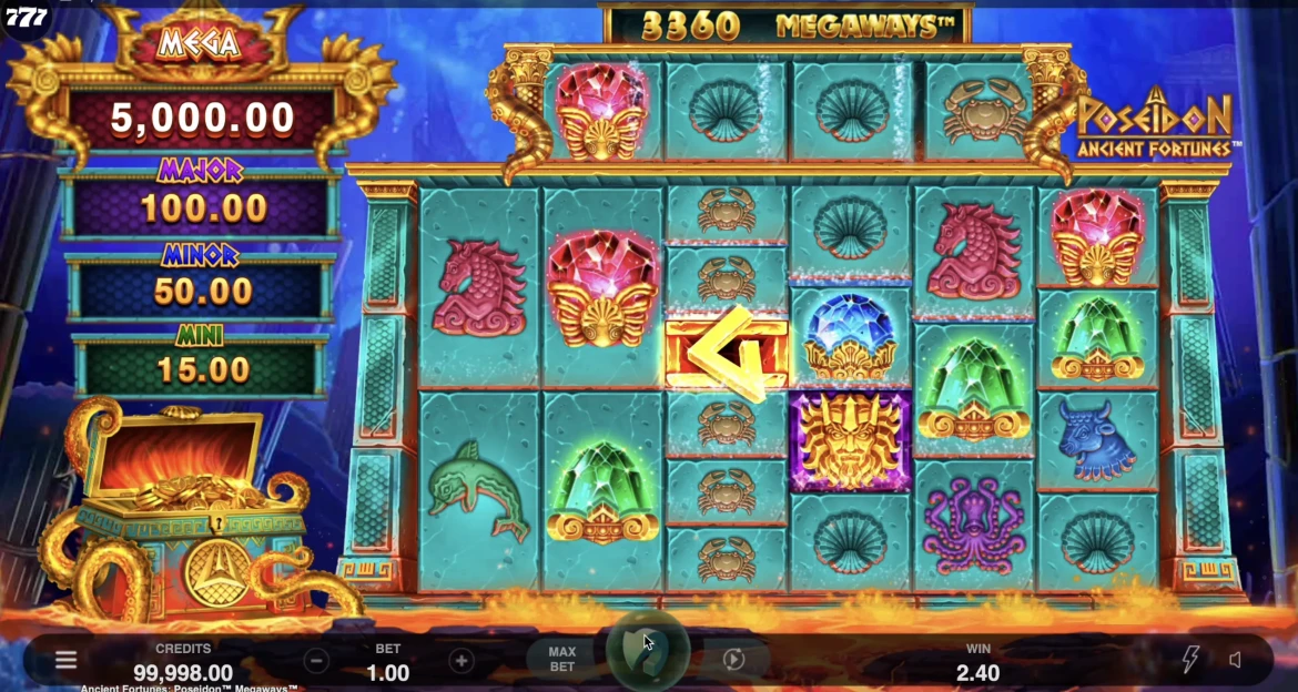 Ancient Fortunes Poseidon Megaways