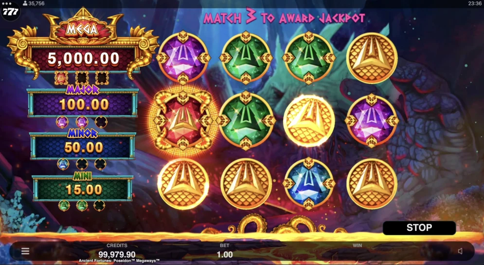 Ancient Fortunes Poseidon Megaways