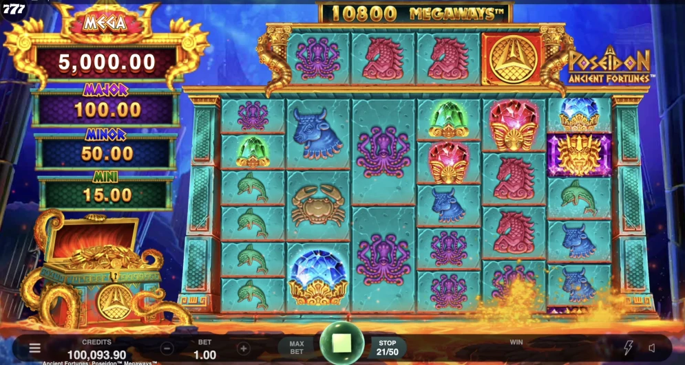 Ancient Fortunes Poseidon Megaways